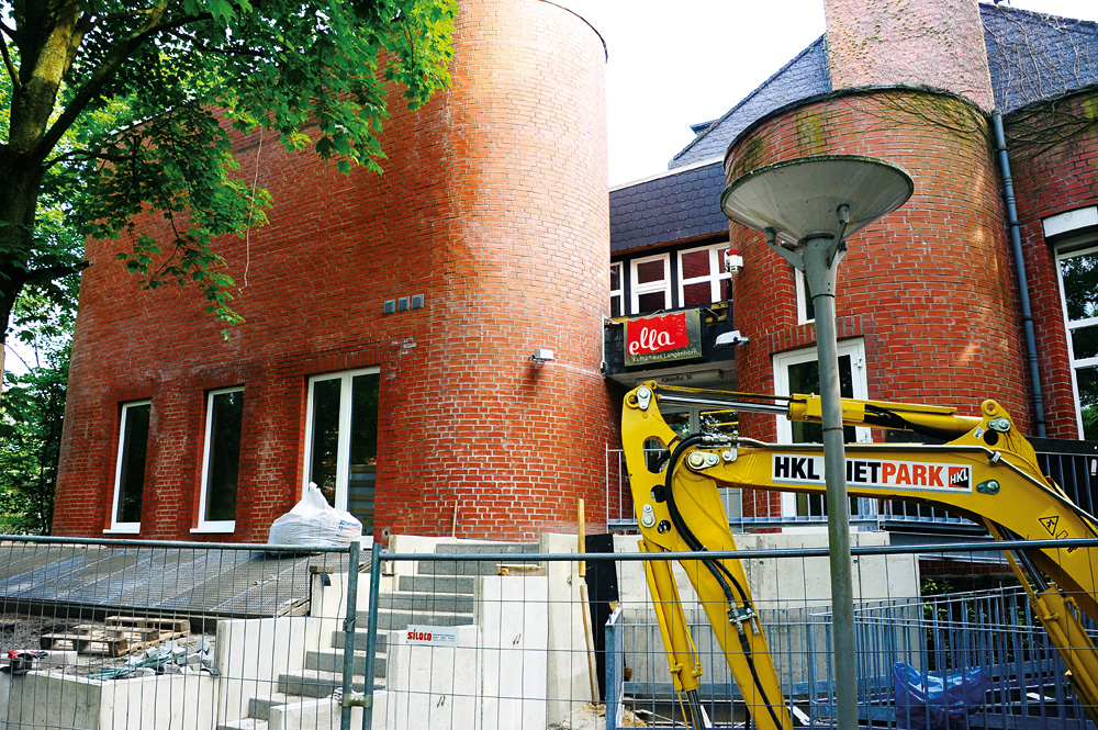Jetzt noch Baustelle – im September 2017 wird wiedereröffnet, Foto: ella Kulturhaus Langenhorn